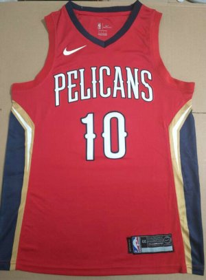 NBA 10 Hayes Pelicans Maillot Rouge